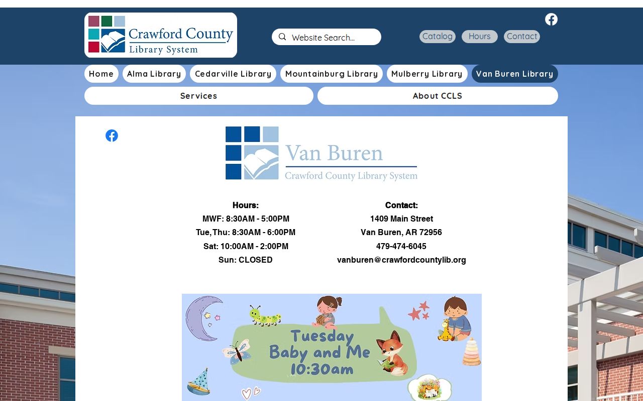 Van Buren city directory research access at the local library branch