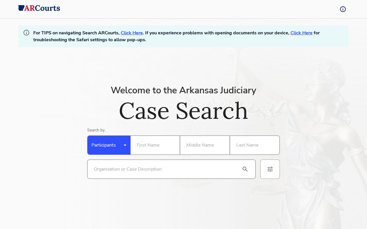 Van Buren residents directory Search ARCourts case lookup