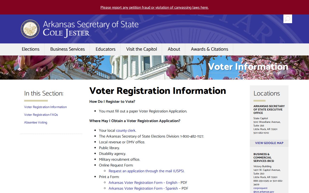 Van Buren neighbors Arkansas voter information gateway