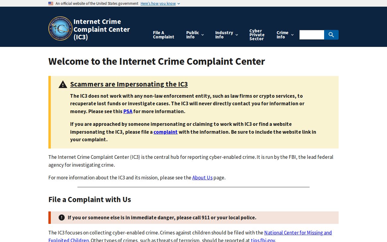 Van Buren neighbors internet crime reporting resource